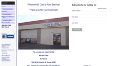 Desktop Screenshot of carysauto.com