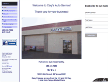 Tablet Screenshot of carysauto.com